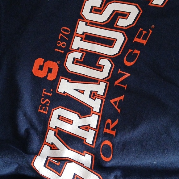 Syracuse Orange Men's Navy T-Shirt with Graphic Print Size XL Game Day Unisex - Picture 5 of 7
